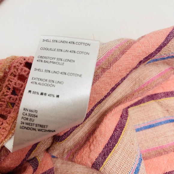 Maeve by Anthropologie womens top size XL striped blouse - Picture 7 of 8